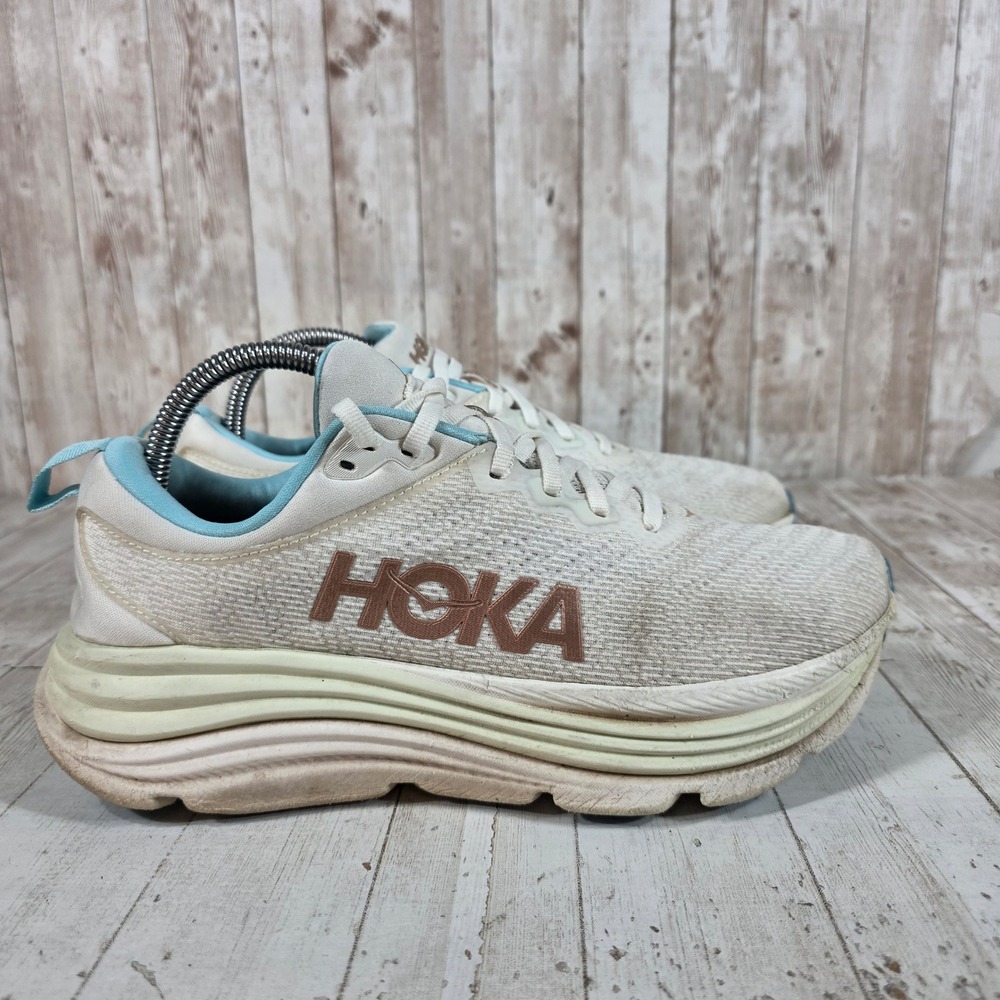 Hoka Gaviota 5 Women 8.5B Running Shoes Frost Copper 1134235 FTRS Stability